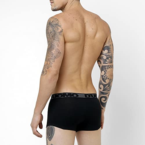 Kit 2 Cuecas Boxer Algodão, Duomo, Masculino, Branco/Preto, G