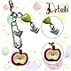 OQKAHIV 1 Stück Handy Anhänger Kette, Handy Lanyard, Handy-Anhänger, Süß Handyband, Handy-Anhänger, Telefon Lanyard Handschlaufe Handgelenkschlaufe Kette Lanyard Schmuck, Anti-Lost Anhänger Kette