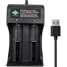 Swanlake Universal Battery Charger, Intelligent Charger, Household Battery Charger for Rechargeable Batteries Ni-MH/Ni-Cd AA AAA Li-ion Battery 18650 26650 17500 16340 14500no Battery