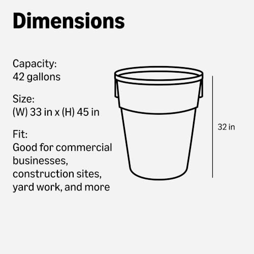 Image of Amazon Basics Contractor Bag - 42 Gallon - 50 Count - 3 Mil (Previously AmazonCommercial)
