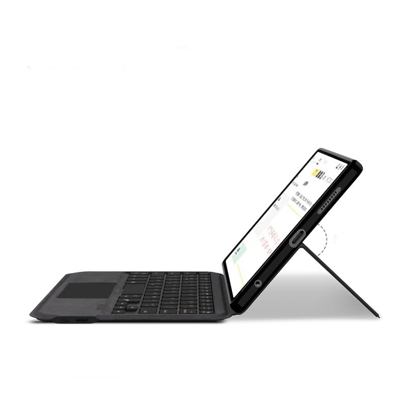 Image of ProElite Wireless Bluetooth TouchPad Keyboard Case for Samsung Galaxy Tab A11 8.7 inch /A9 8.7 inch, Wireless Bluetooth TouchPad Keyboard Built-in 7-Colors Backlit, Black