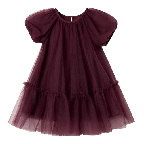 Ugitopi Mädchen Tüllkleid mit Baumwoll-Futter – Elegantes...