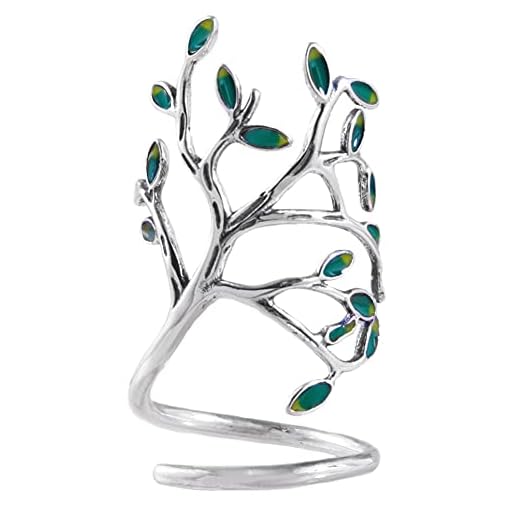 Helen de Lete Innovativer Ring mit Lebensbaum, Sterling-Silber 925