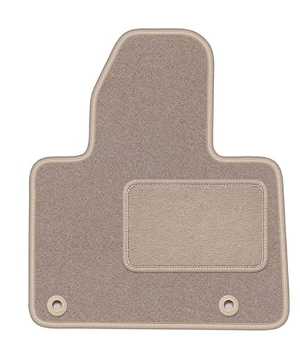Tapis conducteur en velours haut de gamme beige adapté à la Citroen C5 III X7