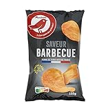 AUCHAN Chips saveur barbecue 135 g