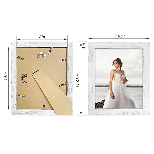 Irahmen 8X10 Picture Frame Distressed White With High Definition Glass 8 X 10 Photo Frames For Desktop Display And Wall Mounting (Ir-Us002-Diw-P8X10) #TOP1