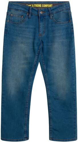Lee Boys' Comfort Stretch Relaxed Fit Straight Leg Denim Jeans - Main Image