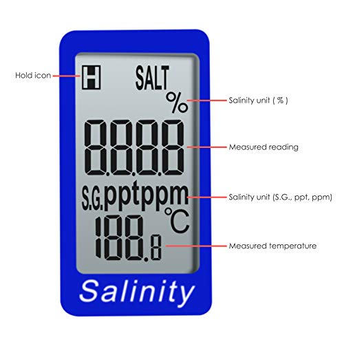 Pen Type Salinity & Temperature Meter Atc Nacl Salt Water Quality Tester For Saltwater Aquarium Hydroponics Food #TOP3