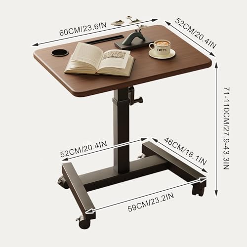 Table de lit réglable à roulettes stable pour rompre l'alitement