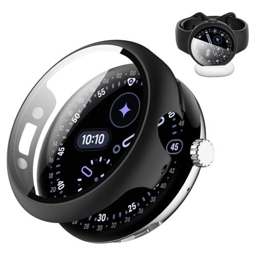 YealRed For Google sNZ 4 45mm p یP[X y PC+KX Jo[ 9Hdx tȒP ̌^ Sʕی LYh~ ϏՌ HDߗ wh~ ˒ጸ Google Pixel Watch 4 45mm
