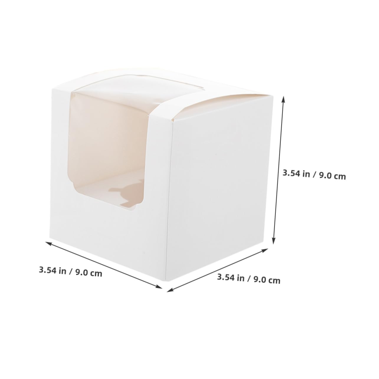 ULDIGI 40Pcs White Cupcake Boxes with Window Lids and Inserts Individual Cake Containers for Cupcakes Muffins and Pastries Portable Carrier for Weddings Birthdays and Showers