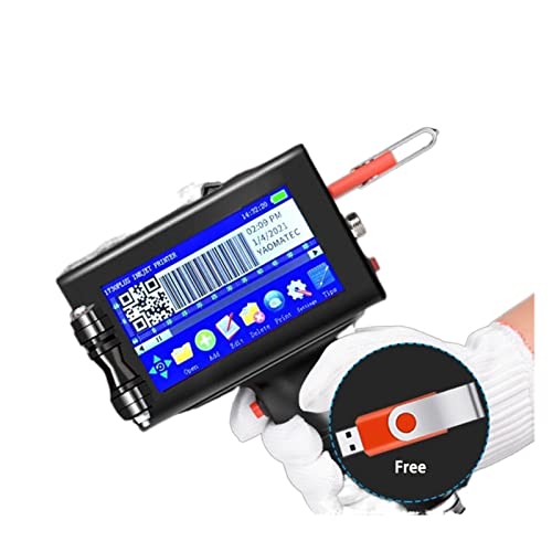 Image of 12.7mm Online Variable QR Bar Batch Code Date Number Logo Expiry Date Label Portable Hand Jet Handheld Thermal Inkjet Printer