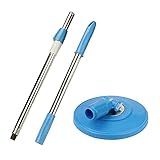 Blue Spin Mop Adjustable Handle and Head Replacement for Home,Office,Car