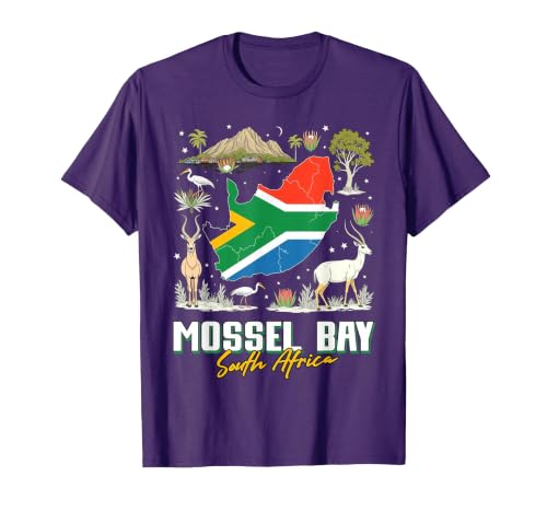 Mossel Bay South Africa T-Shirt, Men, Purple, X-Large