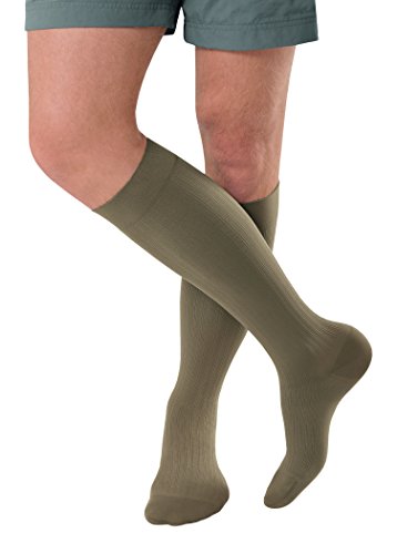 Image of JOBST forMen Ambition, Knee High w / SoftFit Technology, 30-40 mmHg, Khaki, SZ 1 /Long