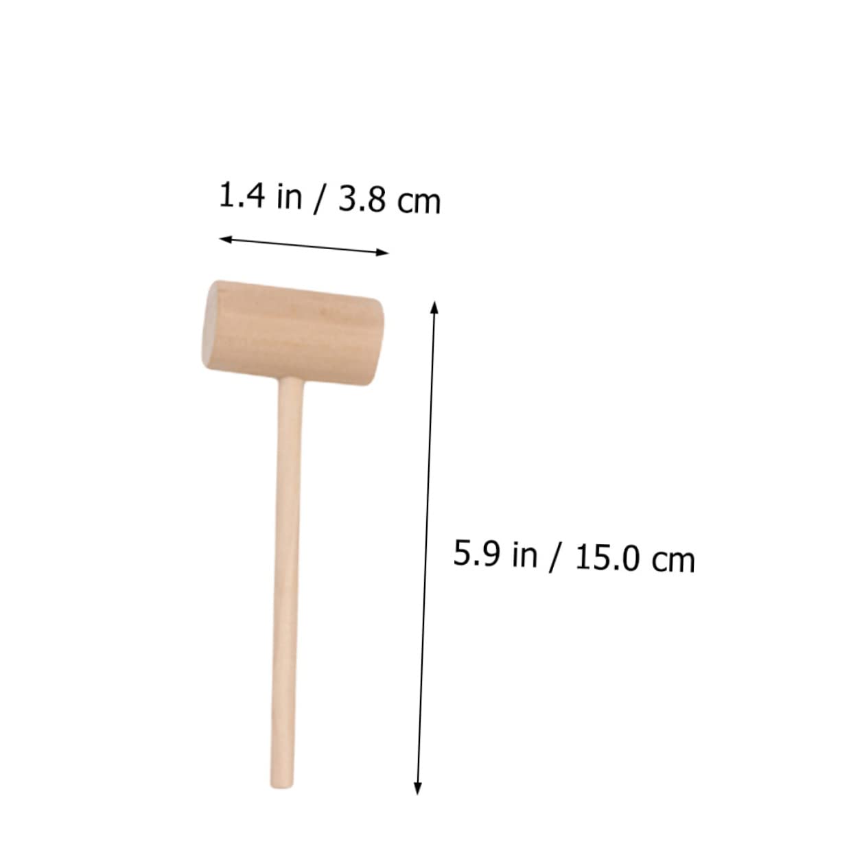 Alipis 20Pcs Mini Wooden Hammers Creative Mallet for Solid Pounding Tools for Hand Training Parent Interactive Fun for Home Decoration and Play