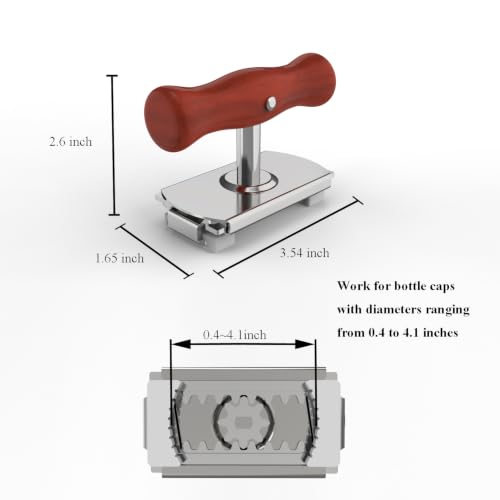 Adjustable Jar Opener with Wood Handle