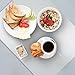 2pcs 15.7X11.8 in Plastic Placemats Matte Transparent Heat Resistant Washable Table Mats, Wipeable Clear Table Mat Large Vinyl Placemats for Table,Dining,Kitchen,Crafting,Hard Plastic Table Protector