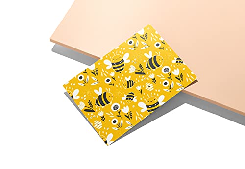 Image of Twigs Paper - Assorted Bumble Bee Greeting Cards - Stationery Cards with Envelopes - Thank You Card - Blank Note Cards - Greeting Cards for All Occasions - Made in USA (5.5 x 4.25, Set of 12)
