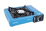 CAMPINGAZ Camp Bistro 2 Réchaud à Gaz 1 Feu, Camping a Cartouche 2200 Watt, Extérieur Compact avec Mallette de Transport Taille Unique Bleu