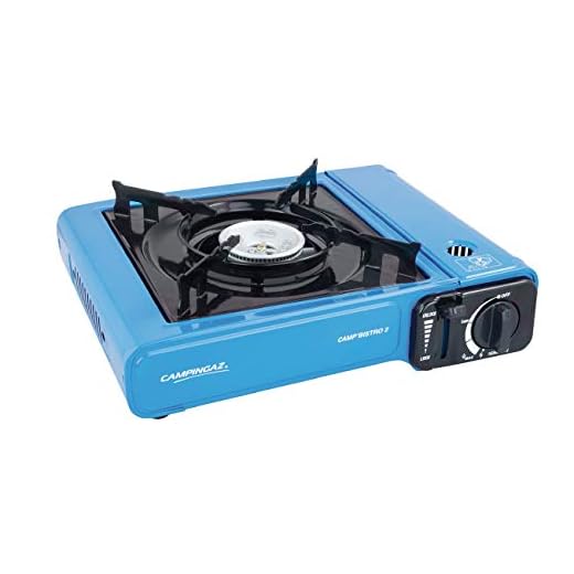 Campingaz Camp Bistro 2 Réchaud à Gaz 1 Feu, Camping a Cartouche 2200 Watt, Extérieur Compact avec Mallette de Transport
