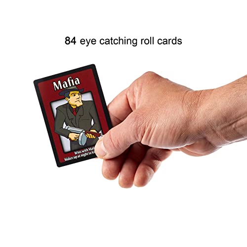 Mafia The Party Game Deluxe Edition – Game Of Lying, Bluffing And Deceit, 84 Playing Cards, 47 Different Roles – Mafia Card Game, Adults And Teens – Interactive Board Game To Play With Friends, Family #TOP2