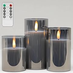 Glass Candle - Grey
