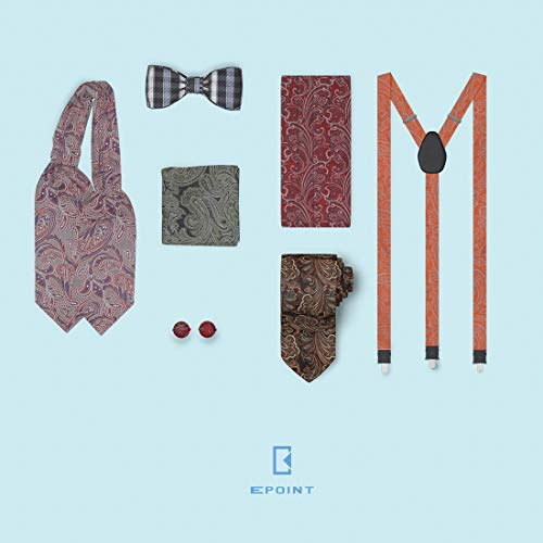 Epoint C.b.aq.r.010 Silver Paisley Pre-Tied Cravat Silk Bridegrooms Ascot Hanky Set #TOP6