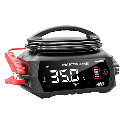 35 Amp Battery Charger, 6V/12V/24V Smart trickle Charger,car Battery Charger,Lithium, Lifepo4, Lead Acid  Battery mainta - Detailed View