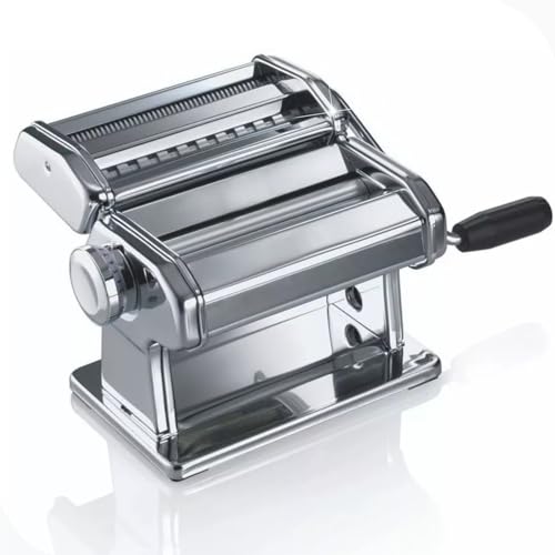 Maquina Macarrão Manual Inox para Massas Lasanha Cilindro Profissional