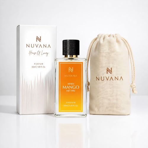 Image of When Mango Met Fire Perfume 50ml for Men & Women | Fruity Tropical Mango Fragrance with Warm Spicy Notes | Long Lasting Luxury Perfume Spray | Daily Wear, Travel & Special Occasions