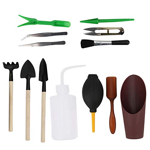 Set mini herramientas de jardinería 13 piezas miniatura 7