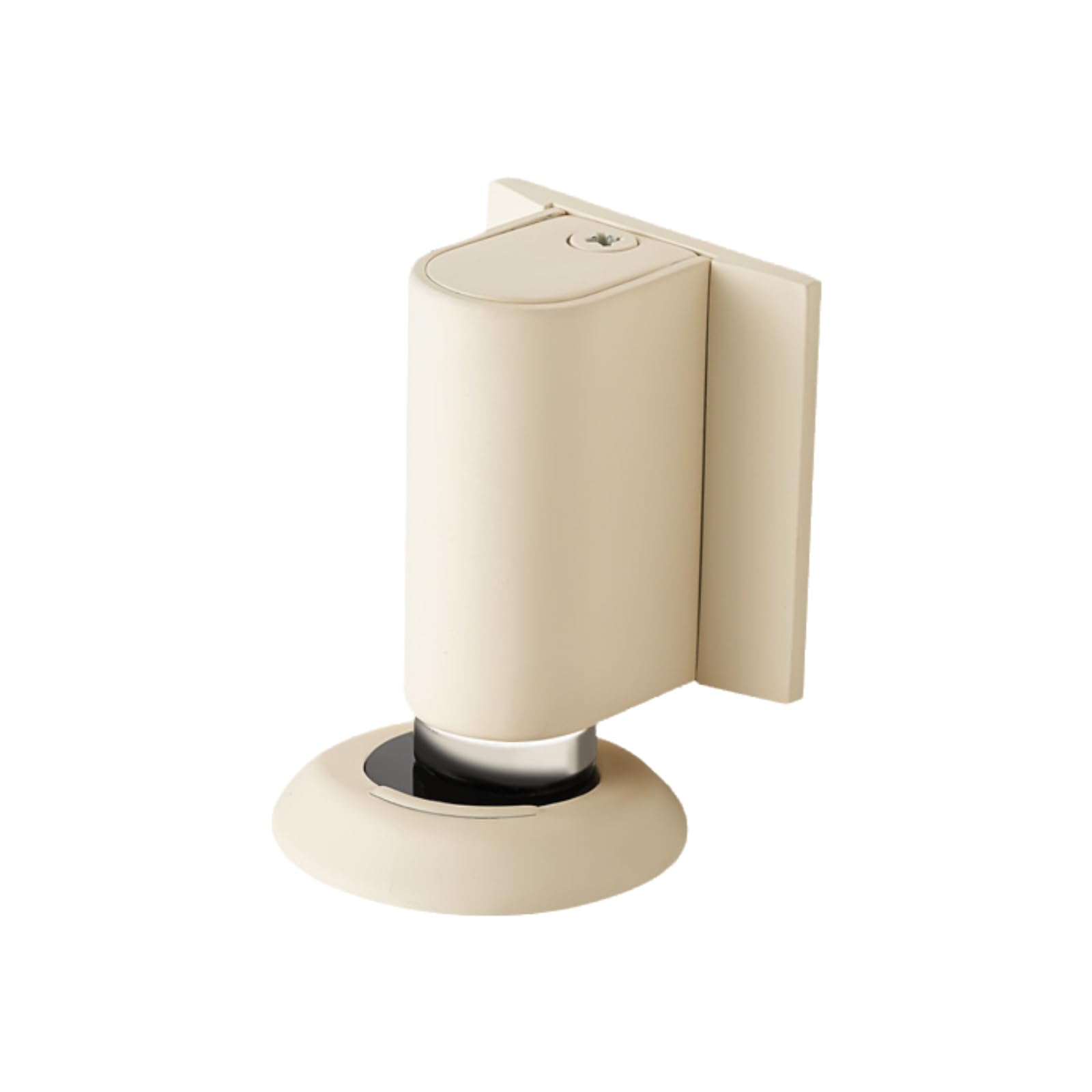 Tertioi White Strong Door Stop Alloy Hidden Holder Floor Mount Door Stopper Wall Protector Home Alloy Hidden Stop
