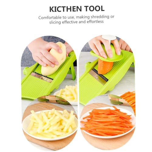 Cortadora y ralladora manual para verduras NUOBESTY verde miniatura 3