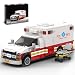 Ambulance Building Set, Emergency Rescue Vehicle Model Kit, Collectible Display Model for Adults & Teens 14+, Compatible with Lego Ambulance Set, 660 PCS
