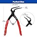 Toolwiz Snap Ring Pliers Heavy Duty, Internal Retaining Ring C Clip Circlip Pliers 90 Degree for Trucks Motorcycles Cars, Red