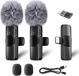 【Portée de 20 m et longue durée de vie de la batterie】 Le microphone cravate sans fil rechargeable dure 12 heures en solo ou 8 heures de sessions à double micro. Chargement pendant l'enregistrement via le port du récepteur - ne cessez jamais de créer. En outre, le micro sans fil est conçu avec la technologie de transmission sans fil 2,4 GHz, distance efficace sans barrière de 20 m