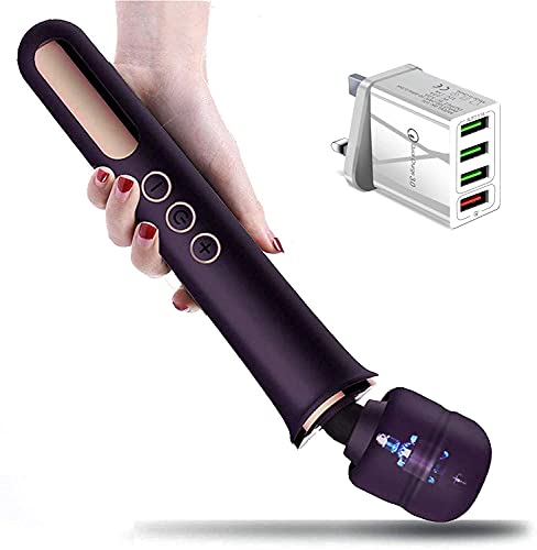 Vibromasseur sans fil Honey Jungle violet et doré avec 10 modes
