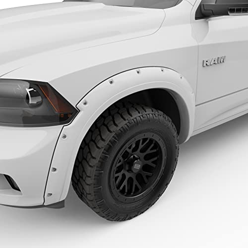 Egr 792754-Pw7 Bolt-On Look Fender Flare Full Set, Factory Bright White Color Match, Compatible With Select Ram 1500 Models #TOP3