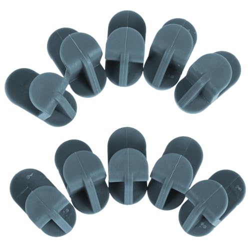 Uonlytech 10 piezas Ganchos de Plástico para Estantes de Congelador Soporte Resistente sin Perforación Clips para Organizar Frigorífico y Nevera