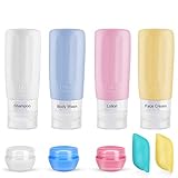 Travel Bottles, TSA Approved Travel Bottles Set, 2.9 oz Leak Proof Travel Size Containers, Travel Shampoo And Containers For Toiletries Bottles, Perfect for Business or Personal Travel, Fun Outdoors