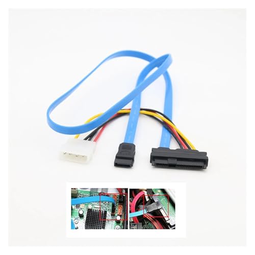 Cable de Datos S-a-s a SATA 29PIN a 4PIN para Unidad Óptica Móvil miniatura 2