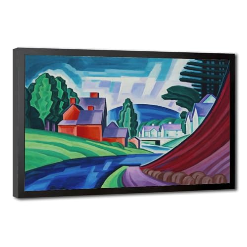 Impression sur toile Oscar Bluemner resoudre le manque d'art sur mur vide 30x45