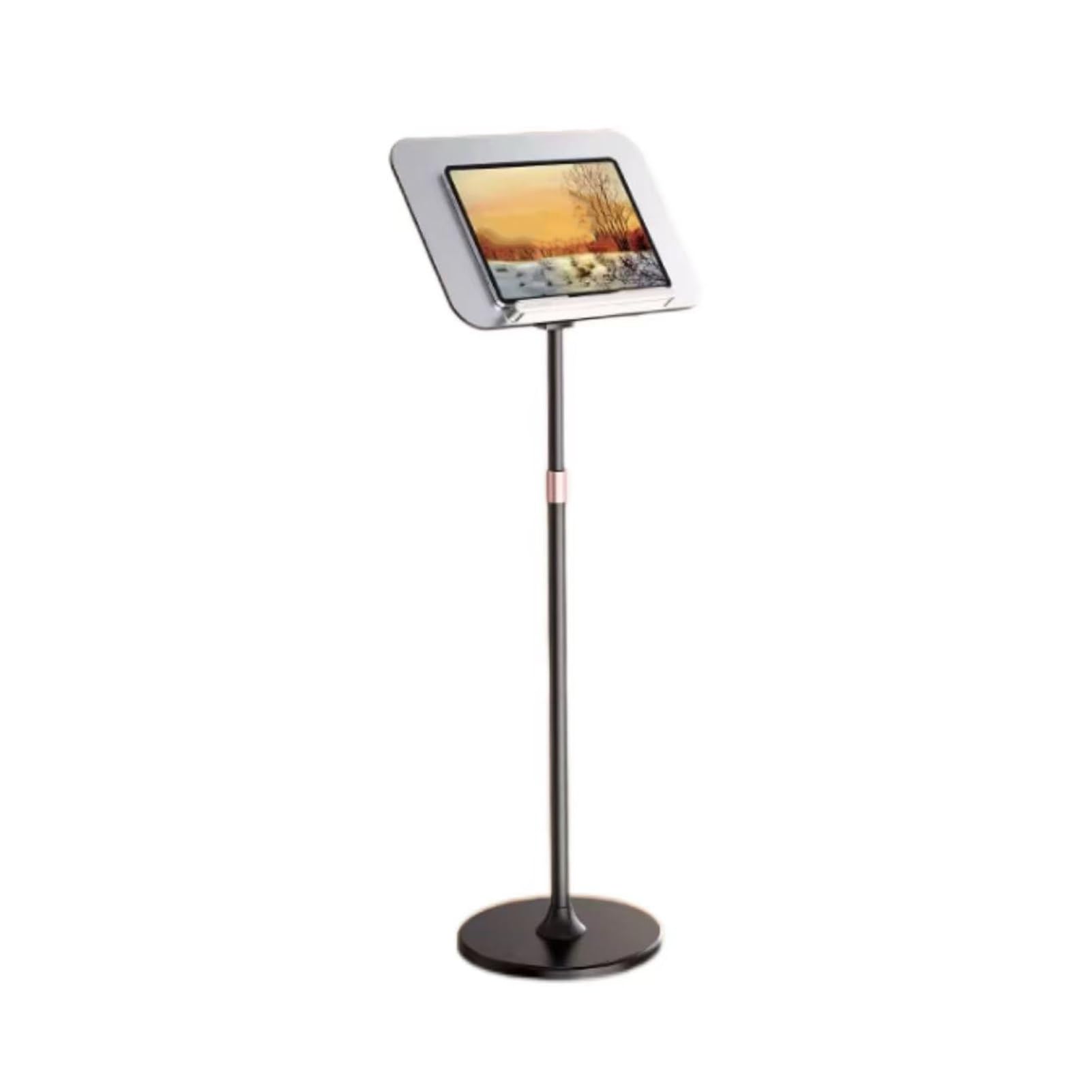 Genérico Soporte de Suelo Ajustable para Libros, Estante de Lectura Multiusos para partituras, Recetas y Libros - Soporte para partituras con Altura Ajustable (Negro)