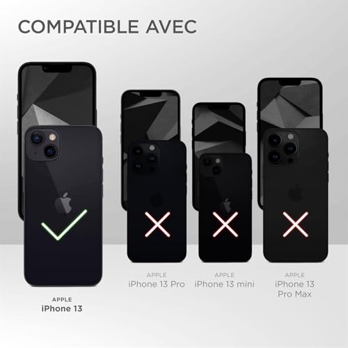 Coque double couche Apple iPhone 13 - Protection écran supérieure en silicone mat