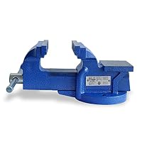 CCLIFE Schraubstock 100 mm feststehend aus Gusseisen für Werkbank – Ansicht 2