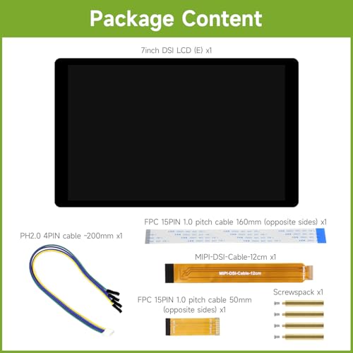 Écran tactile DSI 7 pouces pour Raspberry Pi 5 1280x800 Waveshare - 2