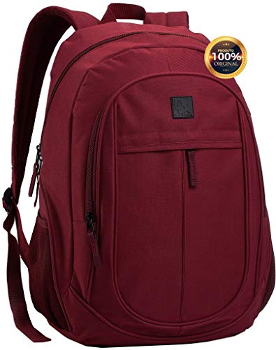 Mochila Bolsa Vermelho Escolar Juvenil Adulto Masculina Feminina Impermeável Grande Denlex Alça De C