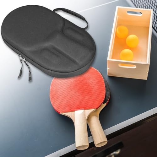 Funda de transporte para paleta de pingpong con compartimento protector contra golpes y polvo 4