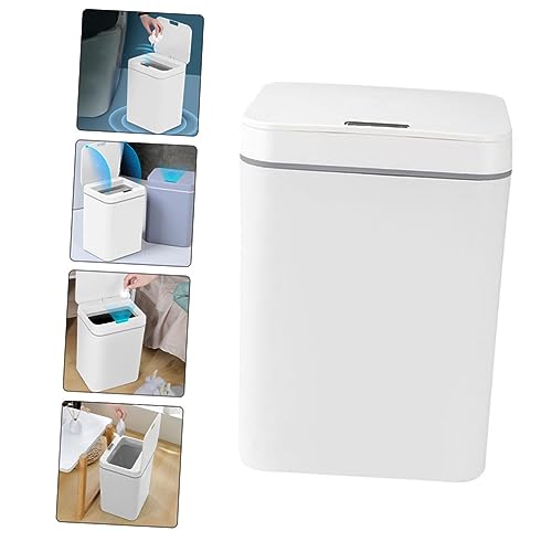 Basurero automático rectangular blanco KOMBIUDA miniatura 5